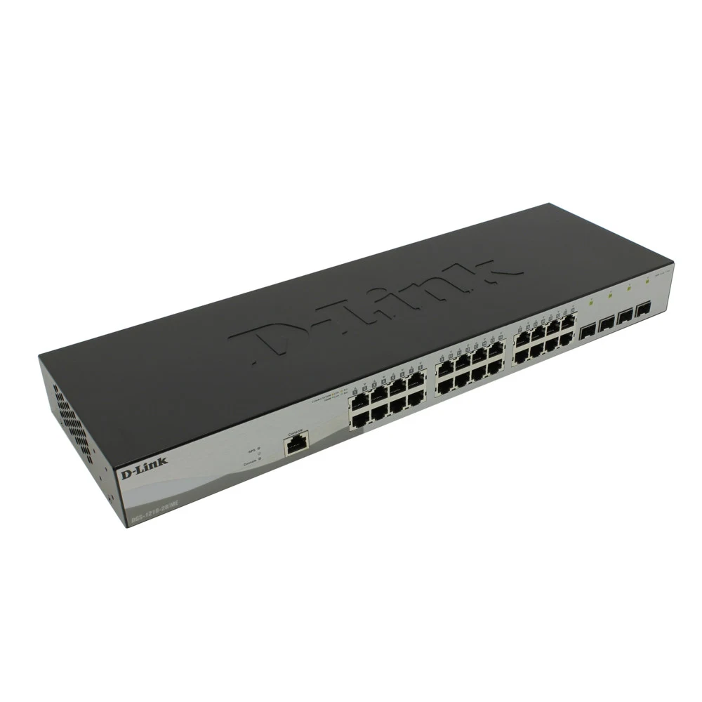 Managed Gigabit Switch with 24 10/100/1000Base-T + 4 SFP Ports Support surge protectors (6kv) on the Характеристики: Модель DGS-1210-28/ME Аппаратная версия B1 Аппаратное обеспечение Размер • Устано