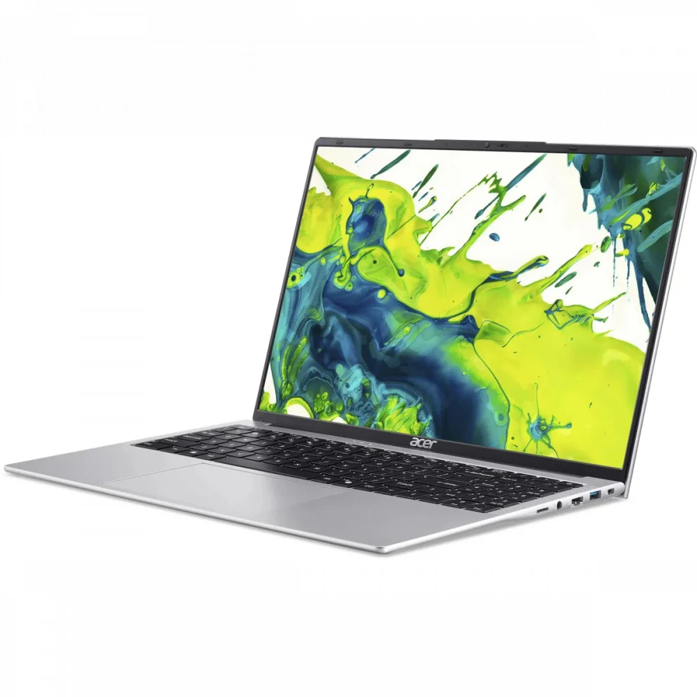 Ноутбук/ ACER Aspire Lite AL16-54P-586N 16"(1920x1200 (матовый) IPS)/Intel Core i5 1334U(1.3Ghz)/16384Mb/512PCISSDGb/noDVD/Int:Intel HD/Cam/BT/WiFi/50WHr/war 1y/1.5kg/Silver/NoOS