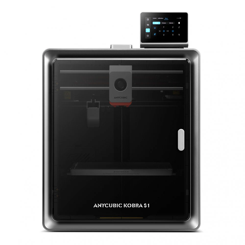 Филаментный 3D принтер, Anycubic, Kobra S1 KBS1BK0B-O, 250x250x260 мм, до 600 мм/с, 4-цветная печать расширяемая до 8 цветов,, Температура сопла до 320°C, Сенсорный дисплей 4.3", USB, Wi-Fi