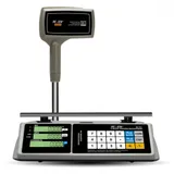 Торговые настольные весы M-ER 328 ACPX-15.2 "TOUCH-M" LCD "Индикация: ЖКИ с подсветкой Габариты: 350х390х590 мм Платформа: 325x230 мм Питание: адаптер+аккумулятор Максимальный вес: 15 кг Минимальный
