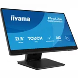 Монитор, iiyama, ProLite PLT2254M, T2254MSC-B2AG, TOUCH, 21.5", 1920 x 1080, IPS, 120ГЦ, HDMI (v2.0), DP(v1.2), DVI, USB (v3.2 x2), 300кд/м2, 1300:1, 4мс, Регулировка наклона/поворота/высоты/вращени