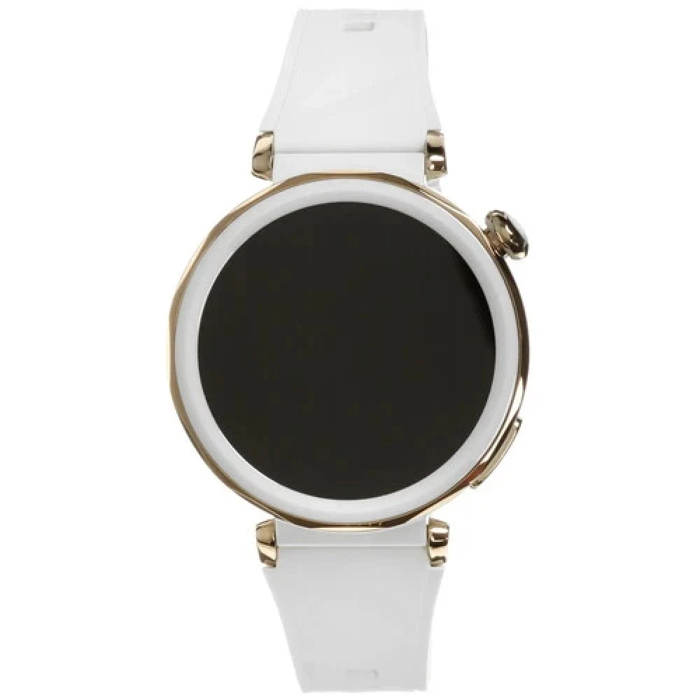 Смарт часы, Huawei, Watch GT 5 Pro JNA-B29F 42mm, Дисплей 1.32" цветной AMOLED-экран, Разрешение 466 x 466, Водонепроницаемые (5 АТМ), Вес 48 гр, (White Fluoroelastomer Strap) Белый