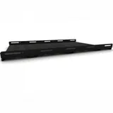 Полка Hyperline Hyperline TSH3H-850-RAL9004 (TSH3H-850-RAL9005) Полка стационарная усиленная, глубина 850 мм, с боковым креплением, нагрузка до 100 кг, для шкафов серии TTB, TTR, 485х850мм (ШхГ), цв