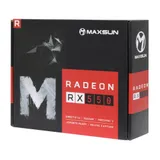 Видеокарта MaxSun MS-RX550 TF 4G, 1хHDMI+1xDP+1xDVI, 4Gb GDDR5 128bit, PCIe MS-RX550 TF 4G