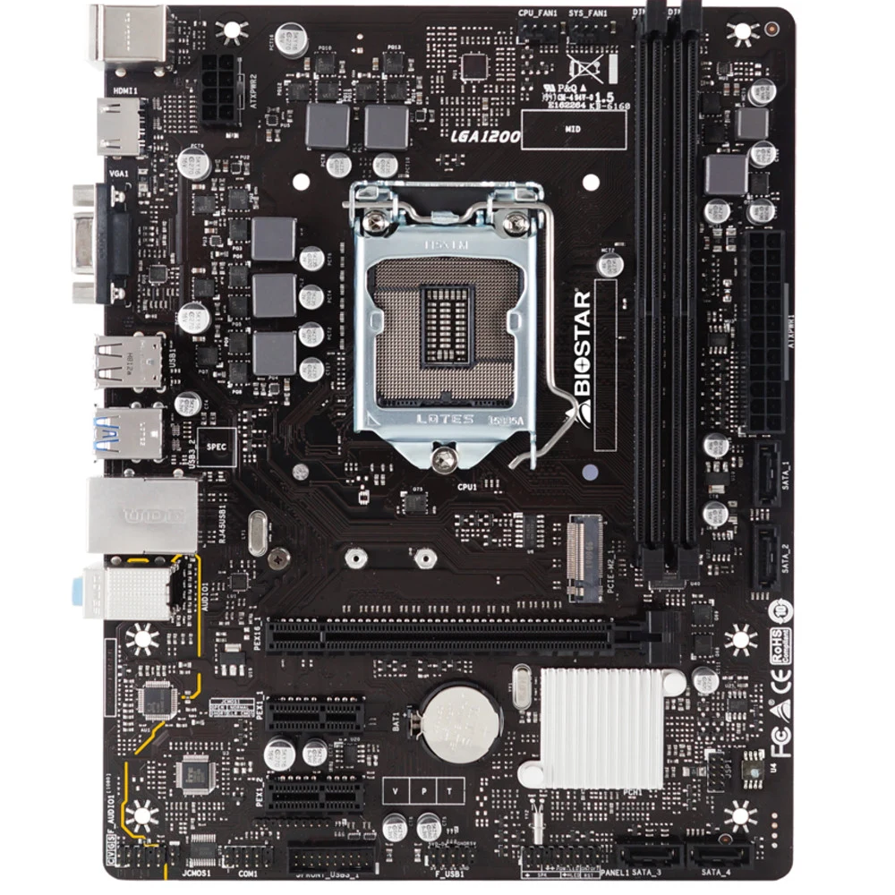 Материнская плата, Gigabyte, H410M H (4719331808884), LGA1200, iH410, 2xDDR4 2666MHz, 4xSATA3, 1xM.2 (PCI-E 3.0x2 или SATA) 1xD-Sub, 1xHDMI, 1xPCI-Ex16, 2xPCI-Ex1, mATX