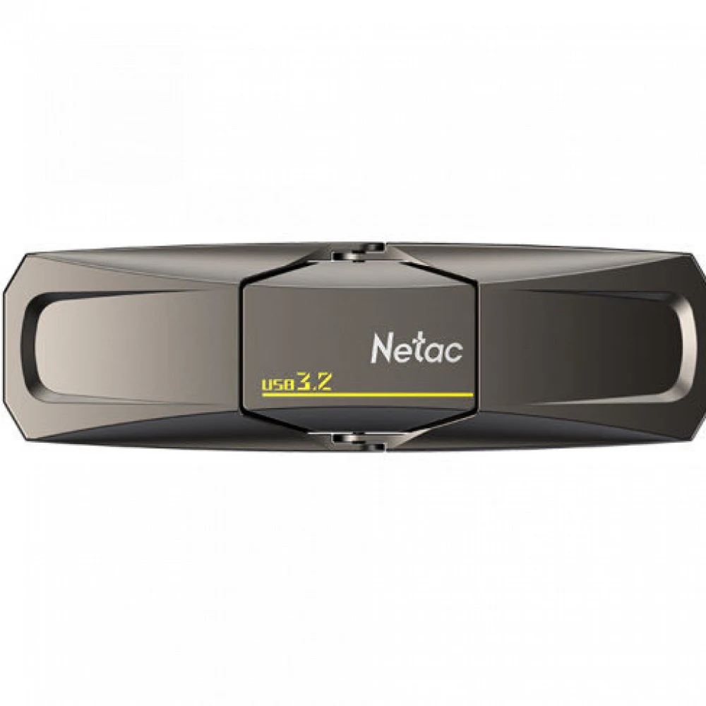 Флеш-накопитель Netac US5 NT03US5C-512GB-32TA USB3.2 512GB black (zink alloy housing)+TypeC Solid St