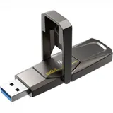 Флеш-накопитель Netac US5 NT03US5C-512GB-32TA USB3.2 512GB black (zink alloy housing)+TypeC Solid St