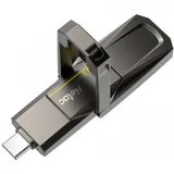 Флеш-накопитель Netac US5 NT03US5C-512GB-32TA USB3.2 512GB black (zink alloy housing)+TypeC Solid St