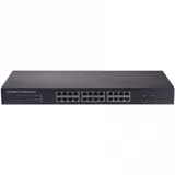 S1526-24P Коммутатор Unmanaged Multi functional PoE Switch (24 1000M PoE ports, 2 GE SFP ports built-in AC220V power supply 370W PoE power, rack-mounted installation)