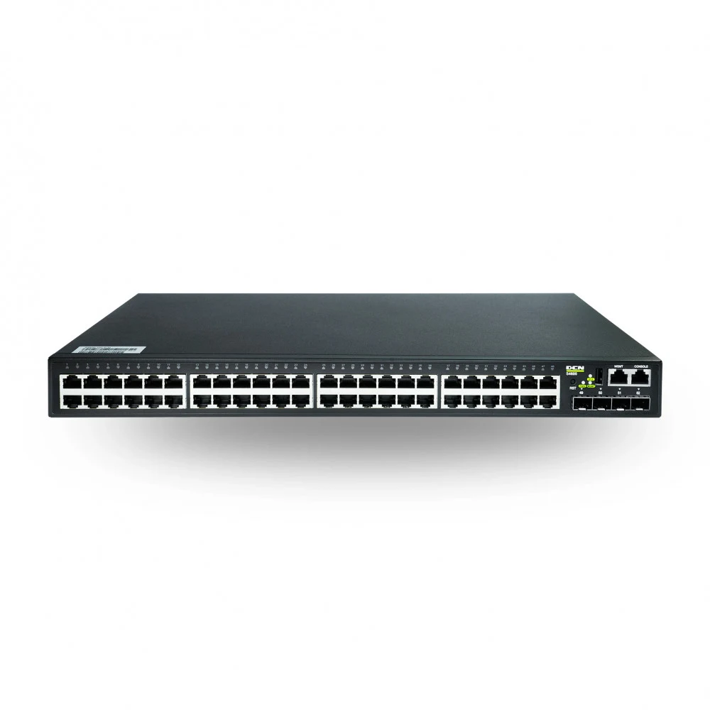 S4600-52X-SI Коммутатор L2+ Full Gigabit Access Switch(48*10/100/1000Base-T + 4* 10G SFP+), AC power, static routing
