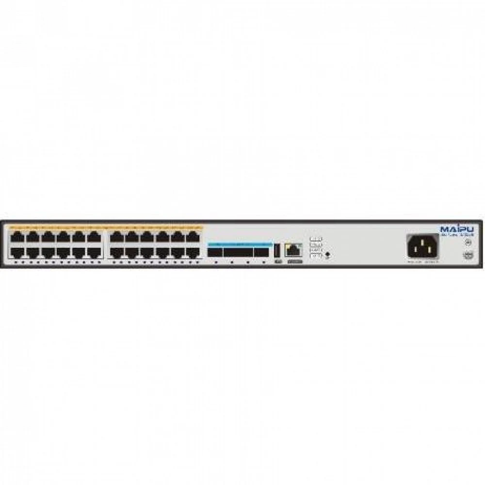 S3230-28TXF-AC Коммутатор 24-Port 100/1000M electric interfaces, 4-Port 10G SFP+ interfaces, Single AC Power