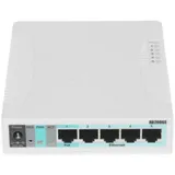 CSS106-5G-1S - Коммутатор MikroTik RouterBoard RB260GS CSS106-5G-1S (5x Gigabit Ethernet Smart Switch, SFP cage, plastic case, SwOS)