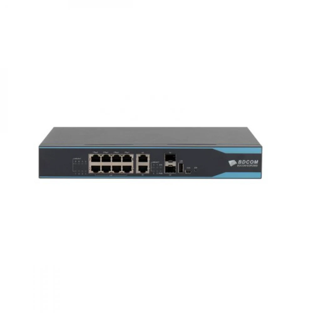 BSR2900-10B Маршрутизатор Multi-service Router (1 Console, 1 USB2.0, 2 GE TX/SFP Combo WAN, 2 GE TX WAN, 8 GE TX LAN built-in encryption engine, 220V power supply)