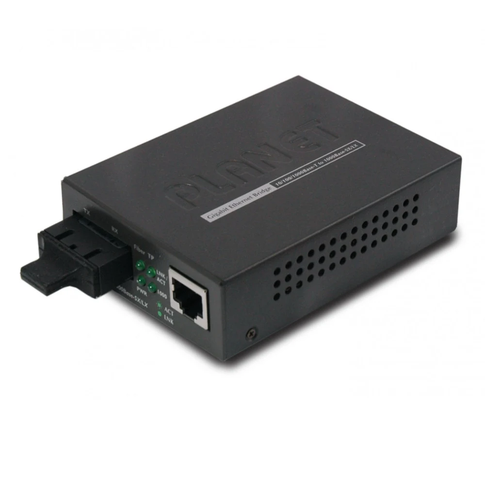 Медиаконвертер Planet GT-802S Медиаконвертер, Planet, GT-802S, Оптоволокно SC на медь RJ45, 10/100/1000Base-T, Duplex