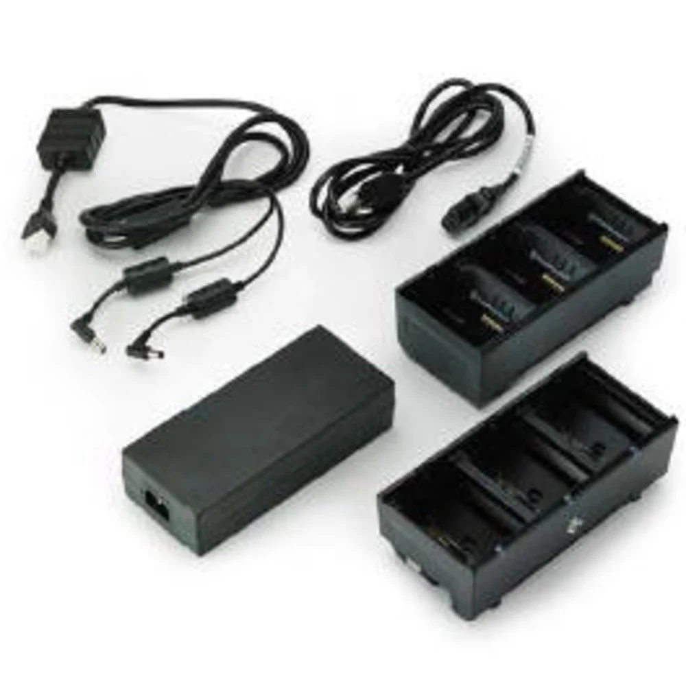 Зарядное устройство для аккумулятора/ Two 3 slot battery chargers (charges 6 batteries) with power supply and Y cable ZQ600, QLn or ZQ500. EU power cord included
