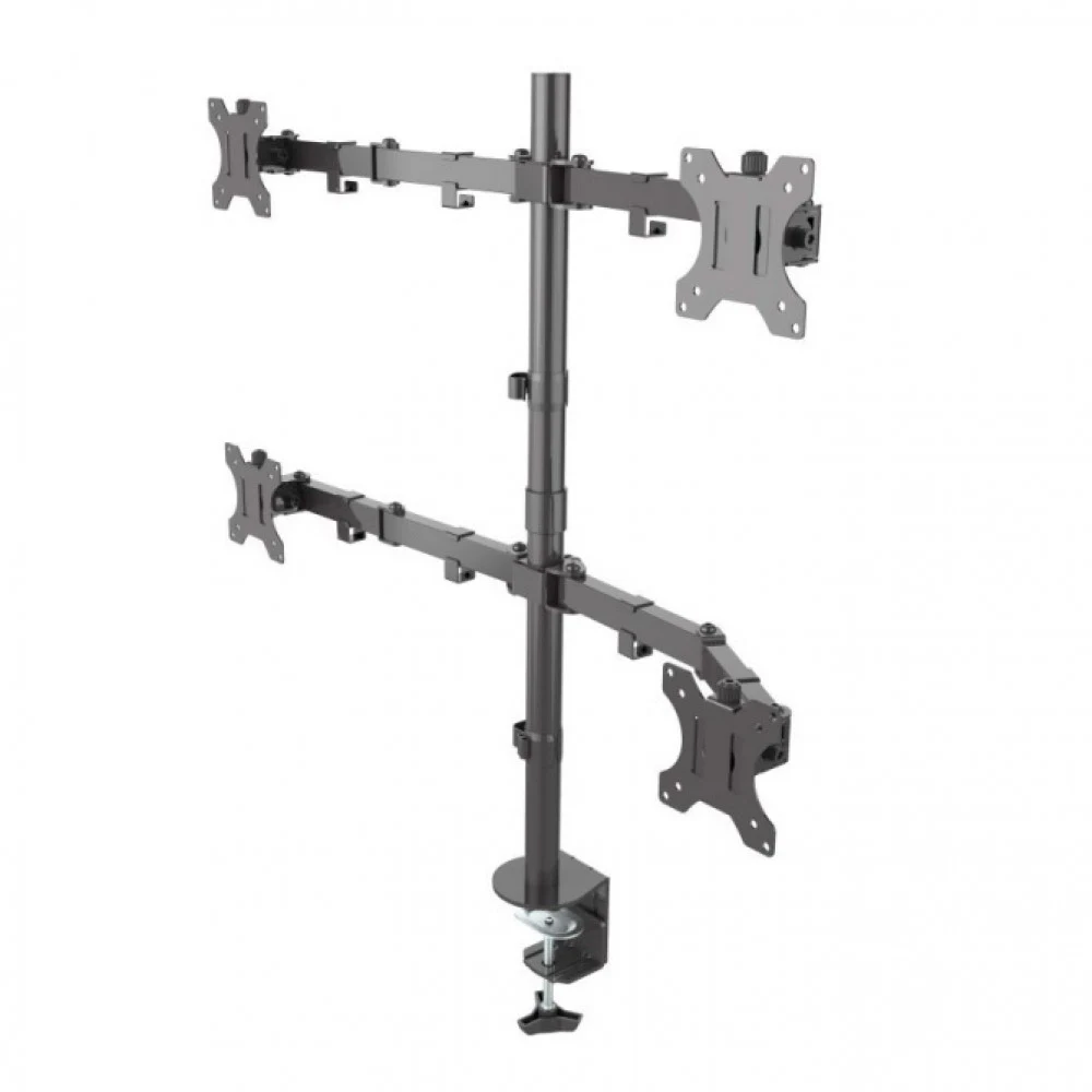 ONKRON D421E чёрный {Для экранов с диагональю 13"-32" каждый Максимальная нагрузка: 32кг (4х8кг) VESA: 75x75, 100х100мм}