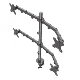 ONKRON D421E чёрный {Для экранов с диагональю 13"-32" каждый Максимальная нагрузка: 32кг (4х8кг) VESA: 75x75, 100х100мм}
