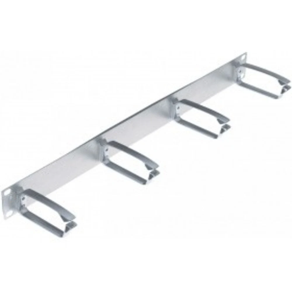 Кабельный организатор 19" 1U Metal, metallic, 90 мм металлические кольца