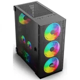 Корпус SOEYI «AX8-B20 SOEYI ATX case with black coating front panel with flat bigger mesh, without»
