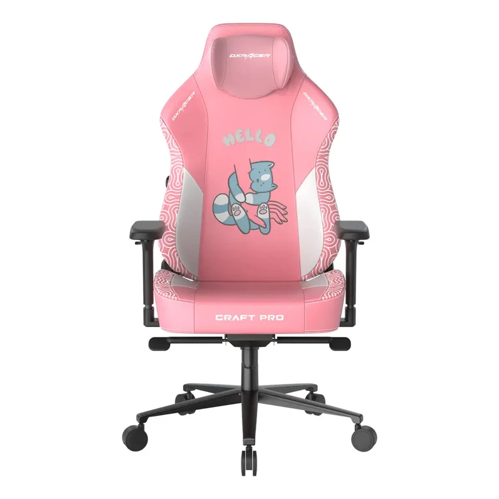 Кресло геймерское DXRacer CRAFT PRO CRA/PRH008/P, 100кг, регулировка высоты, Pink