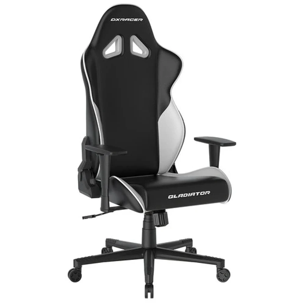 Кресло геймерское DXRacer Gladiator GC/LGN23LTC/NW, рег. высоты, подлокотник, 115 кг, Black-White