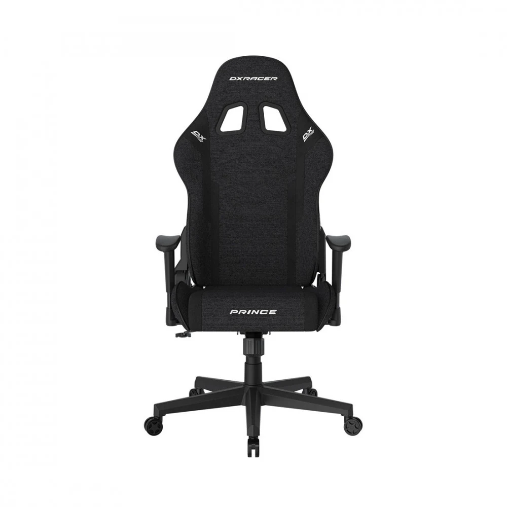 Игровое компьютерное кресло, DX Racer, GC/LPF24FBCFBB/N, Prince series, Нубук FBB - Имитация льна FBC , Вид наполнителя: губчатая пена высокой плотности (54 кг/м), Металлическая основа кресла, Механ