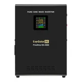 Комплект ИБП EX296002RUS + батарея 200Aч EX282991RUS 2шт (инвертор, синус, для котла, настенный) ExeGate FineSine SX-2500.LCD.AVR.2SH <2500VA/1800W, чистая синусоида, цветной LCD-дисплей, AVR, 2*Sch
