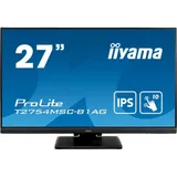Монитор, iiyama, ProLite PLT2754M, T2754MSC-B1AG A, 27", 1920x1080, IPS, 60 Гц, VGA*1, HDMI*1, Аудиовыход, 300 кд/м2, 1000:1, 4 мс, 178/178, 16:9, Черный