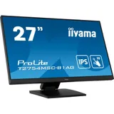 Монитор, iiyama, ProLite PLT2754M, T2754MSC-B1AG A, 27", 1920x1080, IPS, 60 Гц, VGA*1, HDMI*1, Аудиовыход, 300 кд/м2, 1000:1, 4 мс, 178/178, 16:9, Черный