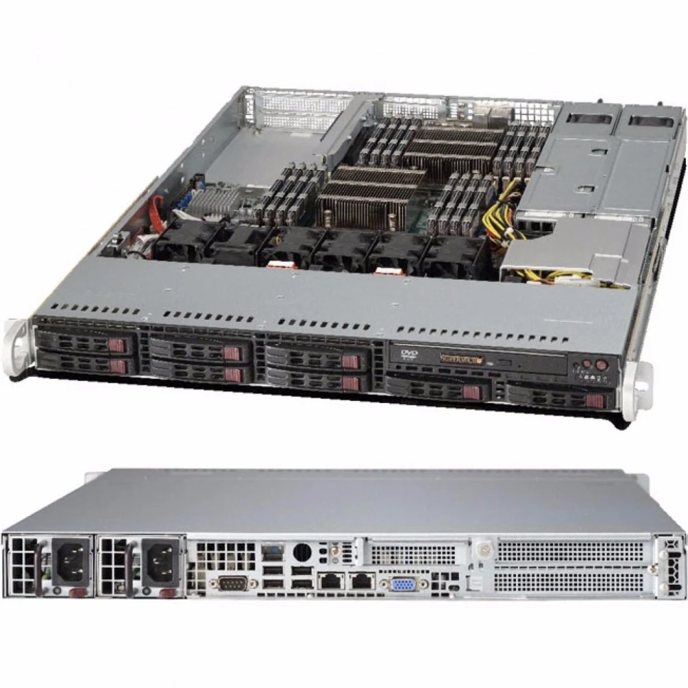 Корпус SuperMicro CSE-113MFAC2-R606CB 8x2.5\ 12Gb/s 2x600W" 1. 1U Chassis, support motherboard size: ATX 12" x 10" 2. 8 x 2.5" hot-swap SAS/SATA drive bay 3. 8-port 1U SAS3 12Gbps Hybrid backplane,
