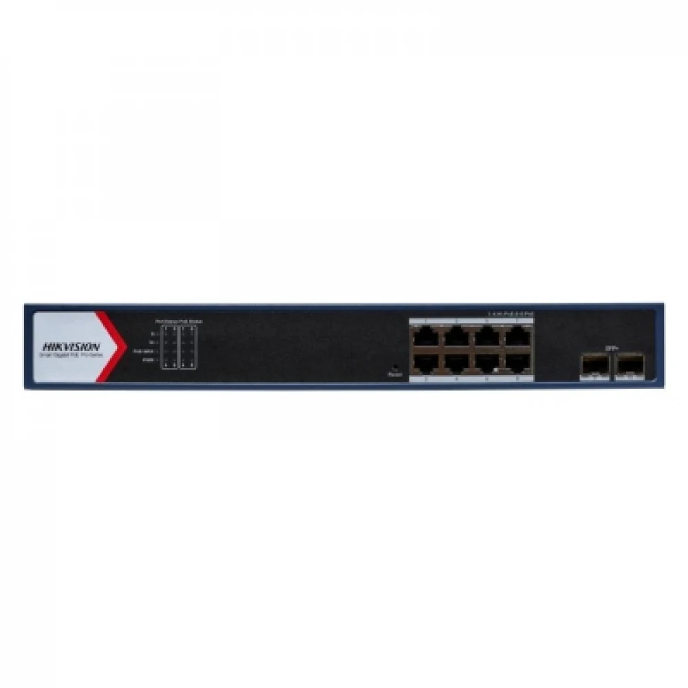 Hikvision DS-3E1710HP-SI-8P2X Коммутатор 8-портовый PoE