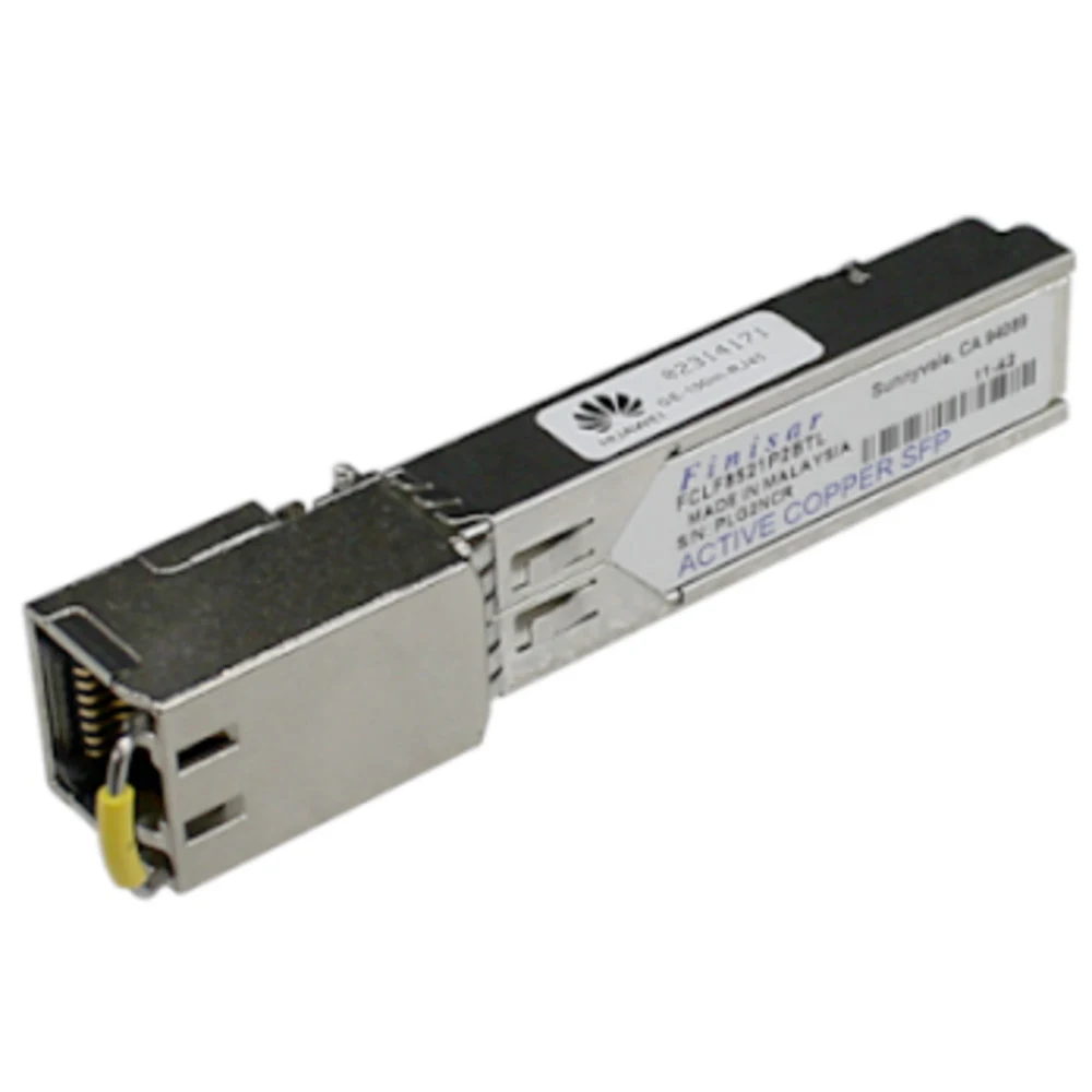 Трансивер, Huawei, SFP-1000BaseT, Расстояние передачи 100m, CR0M3GP4U,Electrical Transceiver, SFP,GE,Electrical Interface Module, Тип разъема RJ45