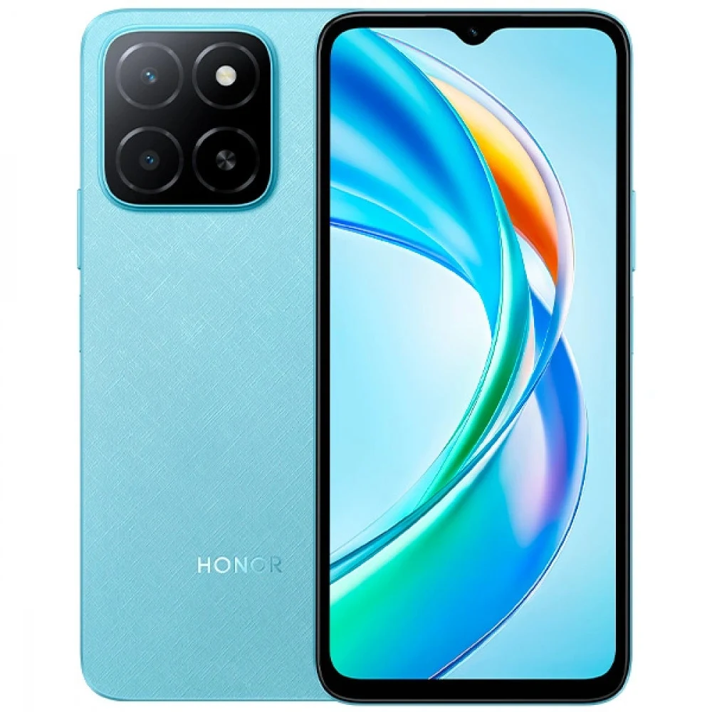 Смартфон, HONOR, X5b GFY-LX2, 4GB 64GB, 6.56", Android 13, MediaTek Helio G36, Камера 50 Мп, 1612x720, Bluetooth 5.1, 5200 мАч, (Ocean Blue) Голубой