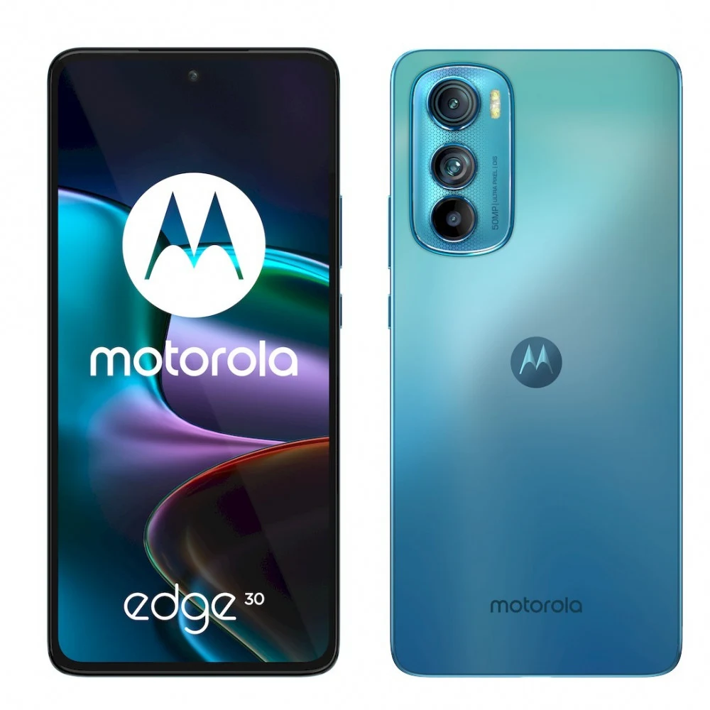 Смартфон motorola edge 30, A12/2.4GHz/8GbRAM/256GbROM/6.5",2400x1080/Wi-Fi/NFC,2xSIM, Aurora Green
