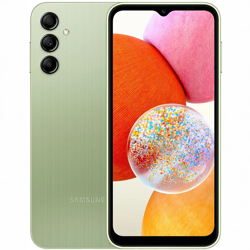 Смартфон Samsung SM-A145F Galaxy A14 64Gb 4Gb светло-зеленый моноблок 3G 4G 2Sim 6.6" 1080x2408 Android 13 50Mpix 802.11 a/b/g/n/ac NFC GPS GSM900/1800 GSM1900 TouchSc A-GPS microSD max1024Gb
