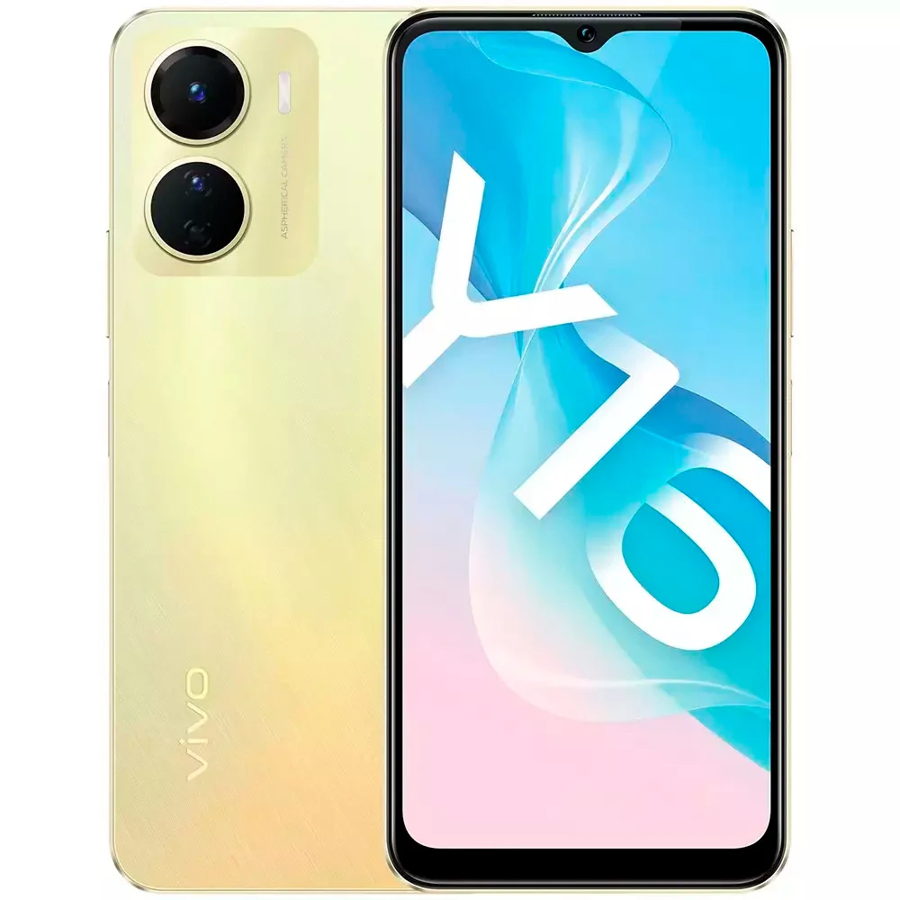Смартфон vivo Y16, A12/2.3GHz/3Gb RAM/32Gb ROM/6.51",1600x720/Wi-Fi/BT/GPS,2xSIM, Drizzling Gold