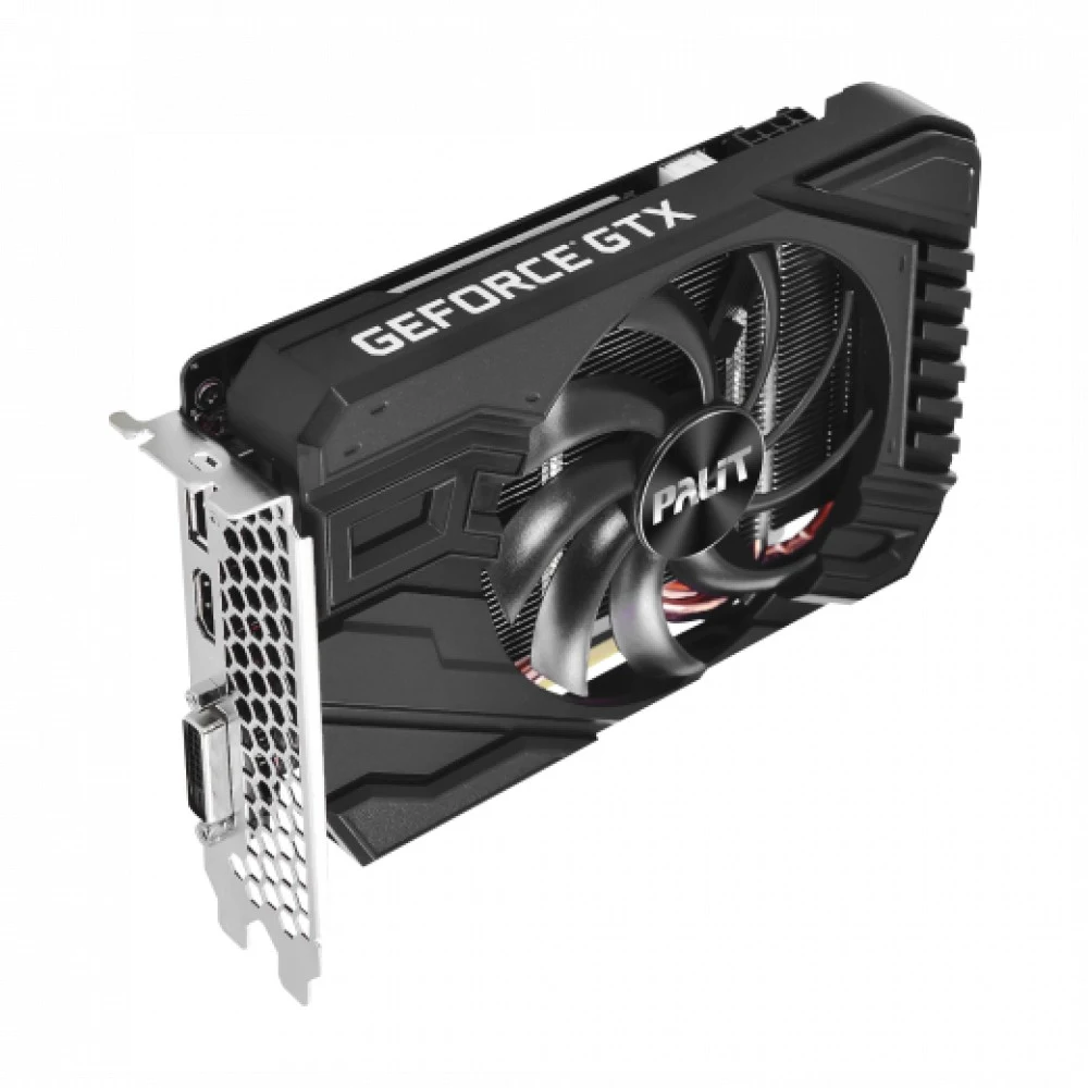 Видеокарта Palit PCI-E PA-GTX1660Ti STORMX 6G NVIDIA GeForce GTX 1660TI 6144Mb 192 GDDR6 1500/12000 DVIx1 HDMIx1 DPx1 HDCP Ret