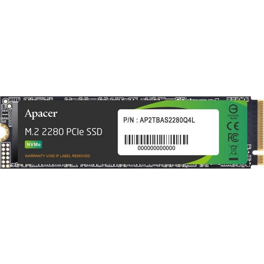 Твердотельный накопитель Apacer SSD AS2280Q4L 512Gb M.2 2280 PCIe Gen4x4, R3600/W3000 Mb/s, 3D NAND, MTBF 1.5M, NVMe 1.4, 300TBW, Retail, 3 years (AP512GAS2280Q4L-1)