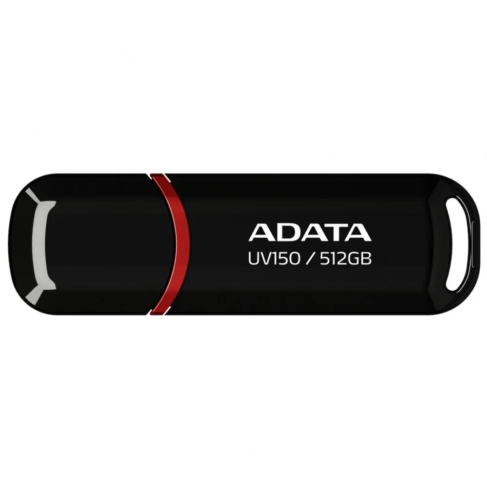 USB накопитель ADATA 512GB USB 3.2 Gen1 AUV150-512G-RBK black, Performance (Max.): Up to 100MB/s read