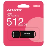 USB накопитель ADATA 512GB USB 3.2 Gen1 AUV150-512G-RBK black, Performance (Max.): Up to 100MB/s read