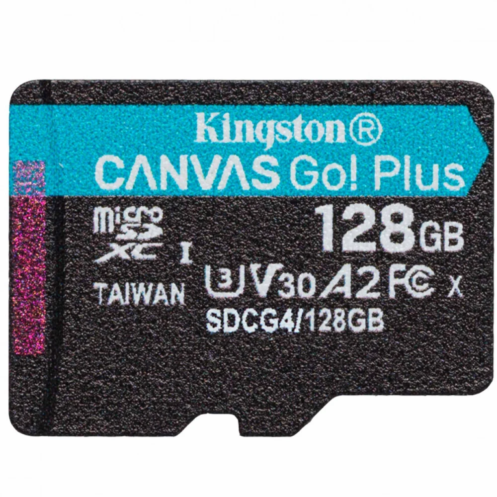 Карта памяти Kingston 128GB microSDXC Canvas Go Plus Gen4 200MB/s A2 U3 V30 Card W/O ADP/ Kingston 128GB microSDXC Canvas Go Plus Gen4 200MB/s A2 U3 V30 Card W/O ADP