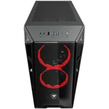 Cougar Turret игровой корпус чёрный (без БП, ATX, закаленное стекло, LED fan 2 x120 мм, 1 x USB 2.0, 2 x USB 3.0, audio)