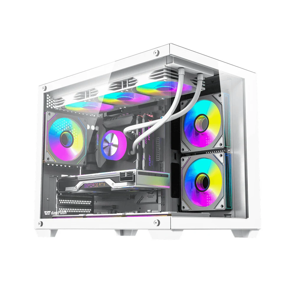 Компьютерный корпус DarkFlash B275 PRO, White, mATX DF-B275-PRO-WH