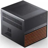 Корпус без блока питания/ Jonsbo N5 black, Mini-Tower, 3x120mm, ATX, E-ATX, mATX, mITX, XL-ATX, 1xUSB3.2 Gen2 Type-C, 1xUSB3.0, 1xAUDIO, Wood panel