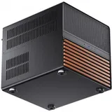 Корпус без блока питания/ Jonsbo N5 black, Mini-Tower, 3x120mm, ATX, E-ATX, mATX, mITX, XL-ATX, 1xUSB3.2 Gen2 Type-C, 1xUSB3.0, 1xAUDIO, Wood panel