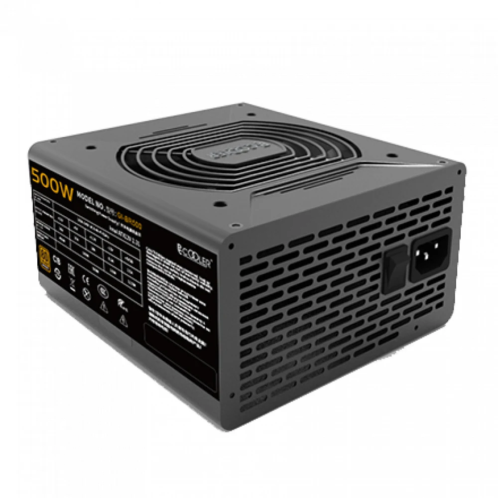 Блок питания ATX 500W PCCooler GI-BR500, Bronze, 20+4/20+4+8/24+4/24+8, 12cm, 2x6+2p PCI-E