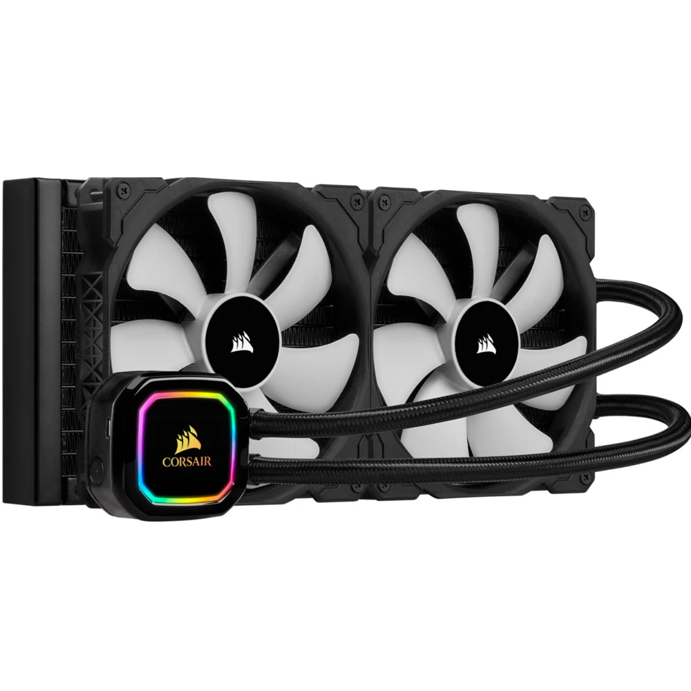 СВО Corsair iCUE H115i RGB Pro XT, S115X/1366/2011/2066/AM4, 2x14cm,3+4pin+SATA,400-2000rpm,36dB