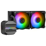 Водяное охлаждение для CPU MSI MAG CORELIQUID M240. Socket Intel/AMD, 4pin, Fan 2x120см, ARGB, Black