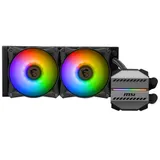 Водяное охлаждение для CPU MSI MAG CORELIQUID M240. Socket Intel/AMD, 4pin, Fan 2x120см, ARGB, Black