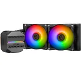 Водяное охлаждение для CPU MSI MAG CORELIQUID M240. Socket Intel/AMD, 4pin, Fan 2x120см, ARGB, Black
